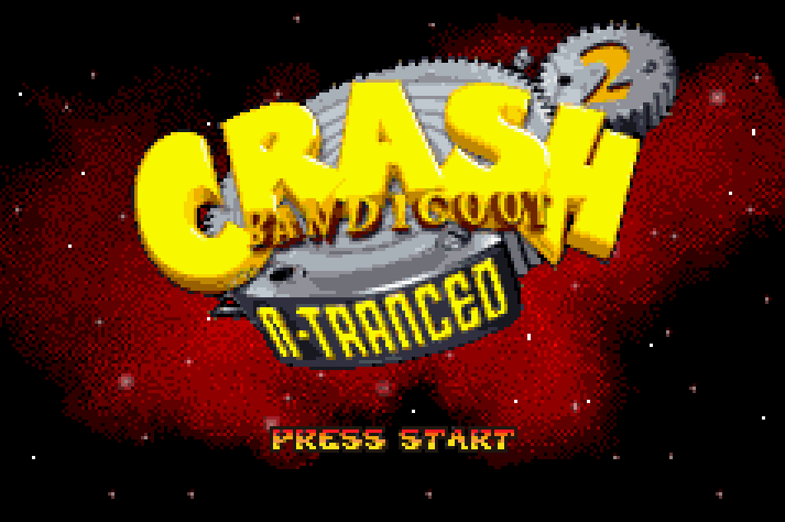 Crash Bandicoot 2: N-Tranced Title Screen